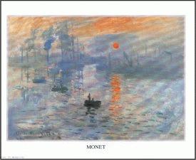 Claude Monet, plakat 26 x 21 cm.