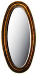 Spejl elipse guld m/ facet 40x100
