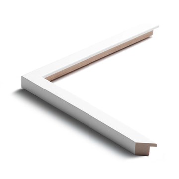 Indramning ramme 551002pp Silkemat Hvid m/ passepartout