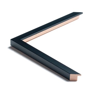 Indramning ramme 551004pp Silkemat Sort m/ passepartout