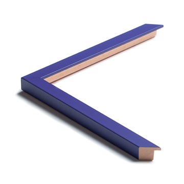 Indramning ramme 551017pp Blålilla m/ passepartout