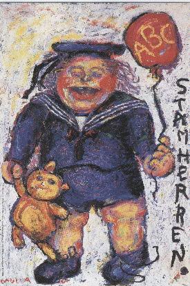 Ulla Frellsen, "Stamherren", Dirch Passer, plakat 28x40 cm.