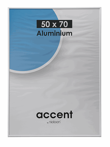Problemer Rå hjemmelevering Skifteramme aluminium hvid 50x70 cm