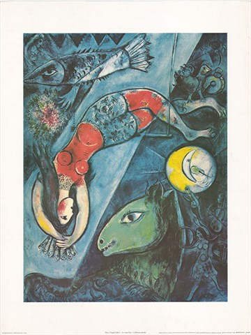 Chagall, plakat x 80 cm.